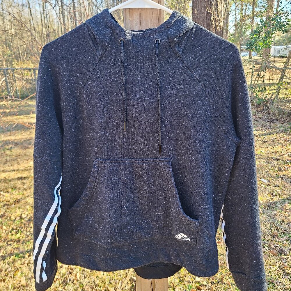 Adidas black hoodie for women size large